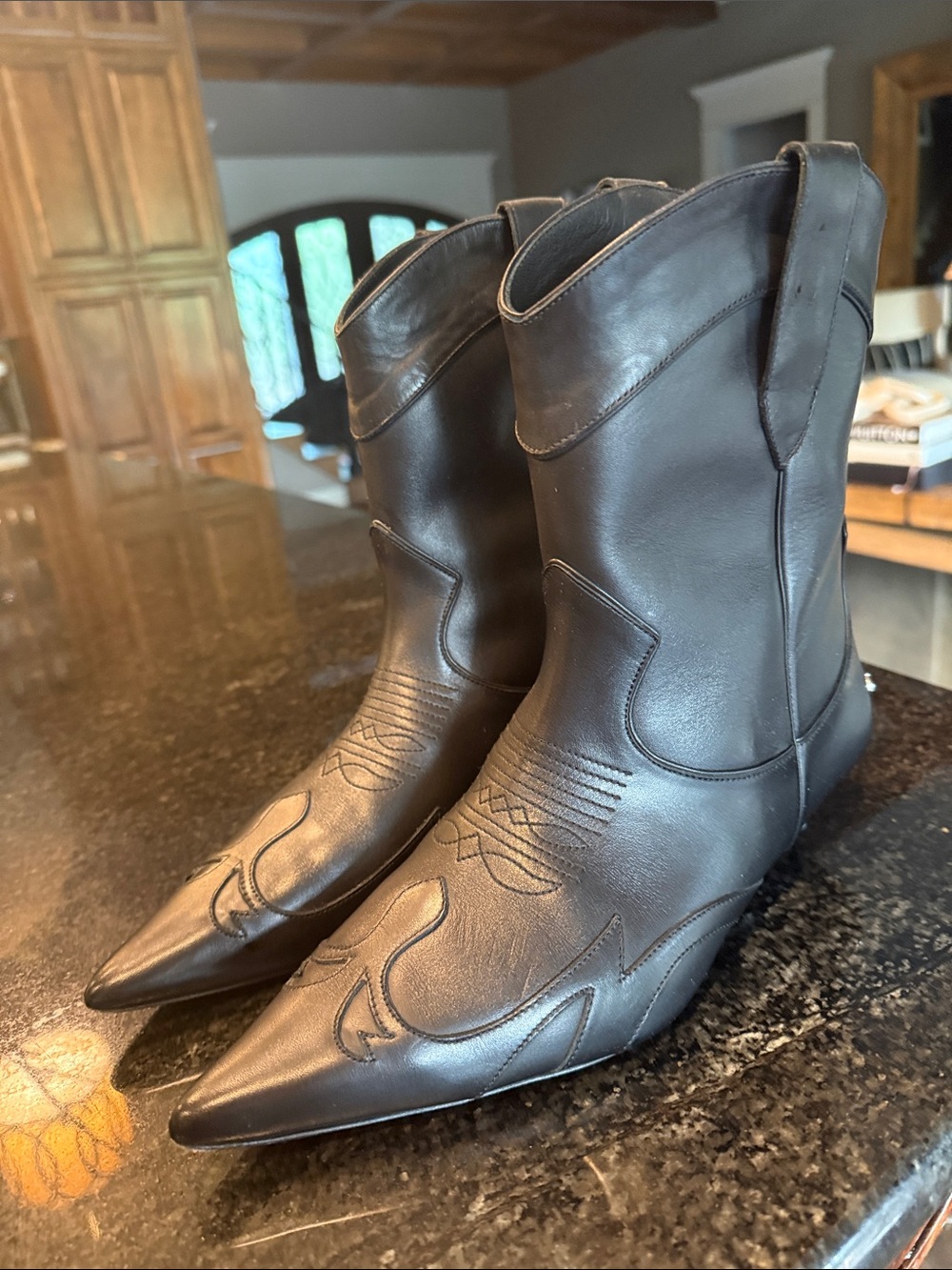 ANINE BING Rae Western Ankle Boots HARD TO FIND. Worn only for a few hours.